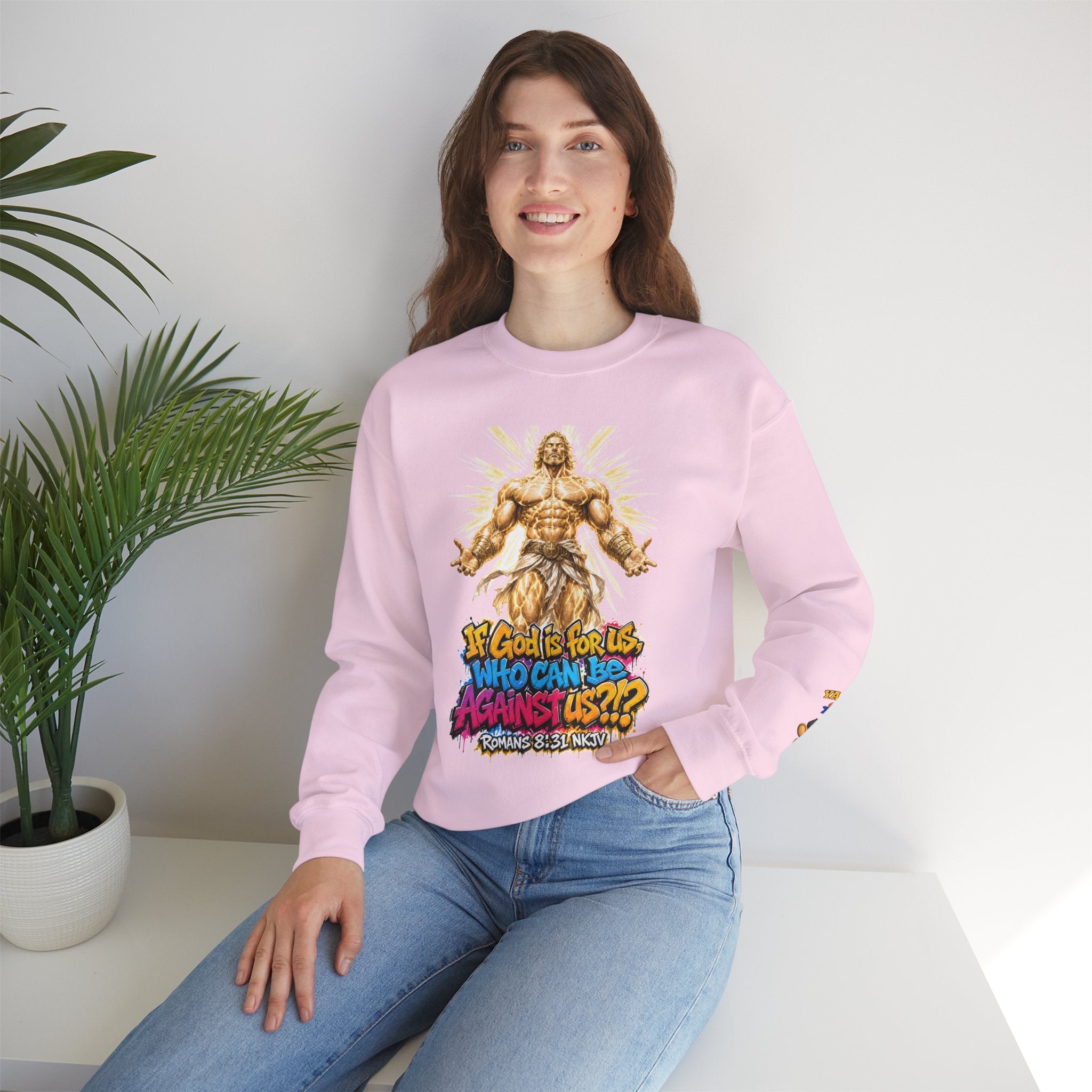 Yahweh Gang "If God before us"  Crewneck sweatshirt