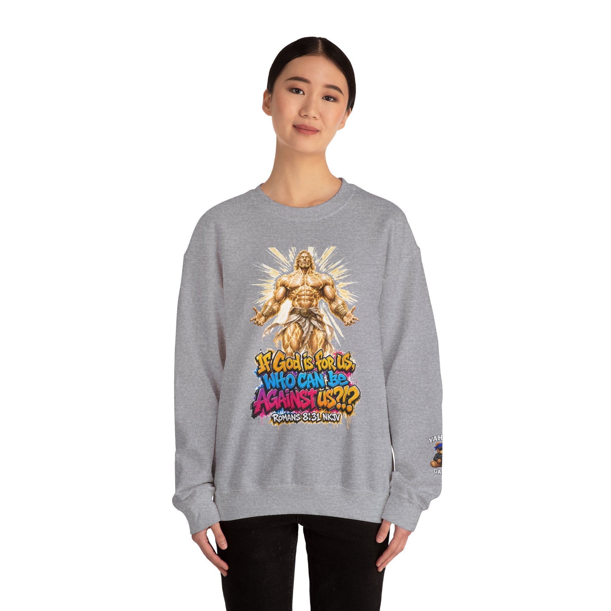 Yahweh Gang "If God before us"  Crewneck sweatshirt