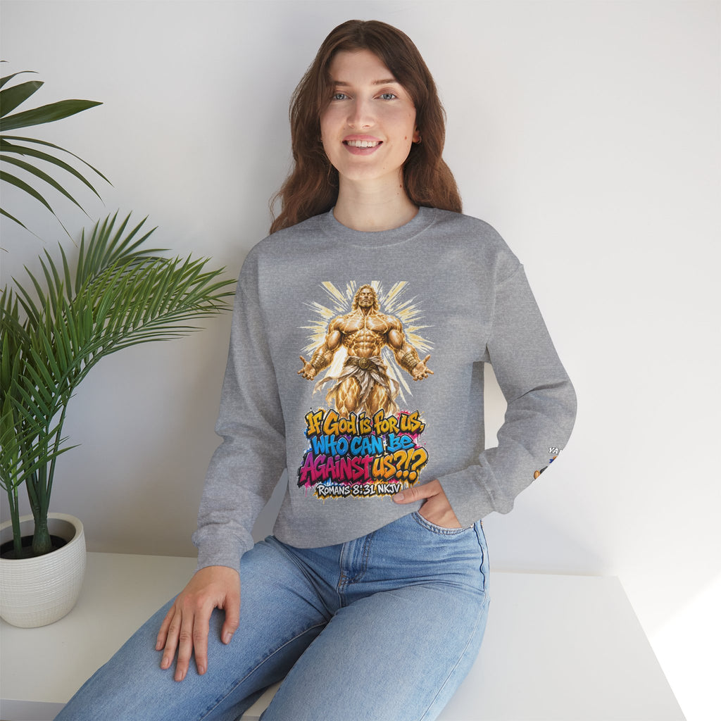 Yahweh Gang "If God before us"  Crewneck sweatshirt