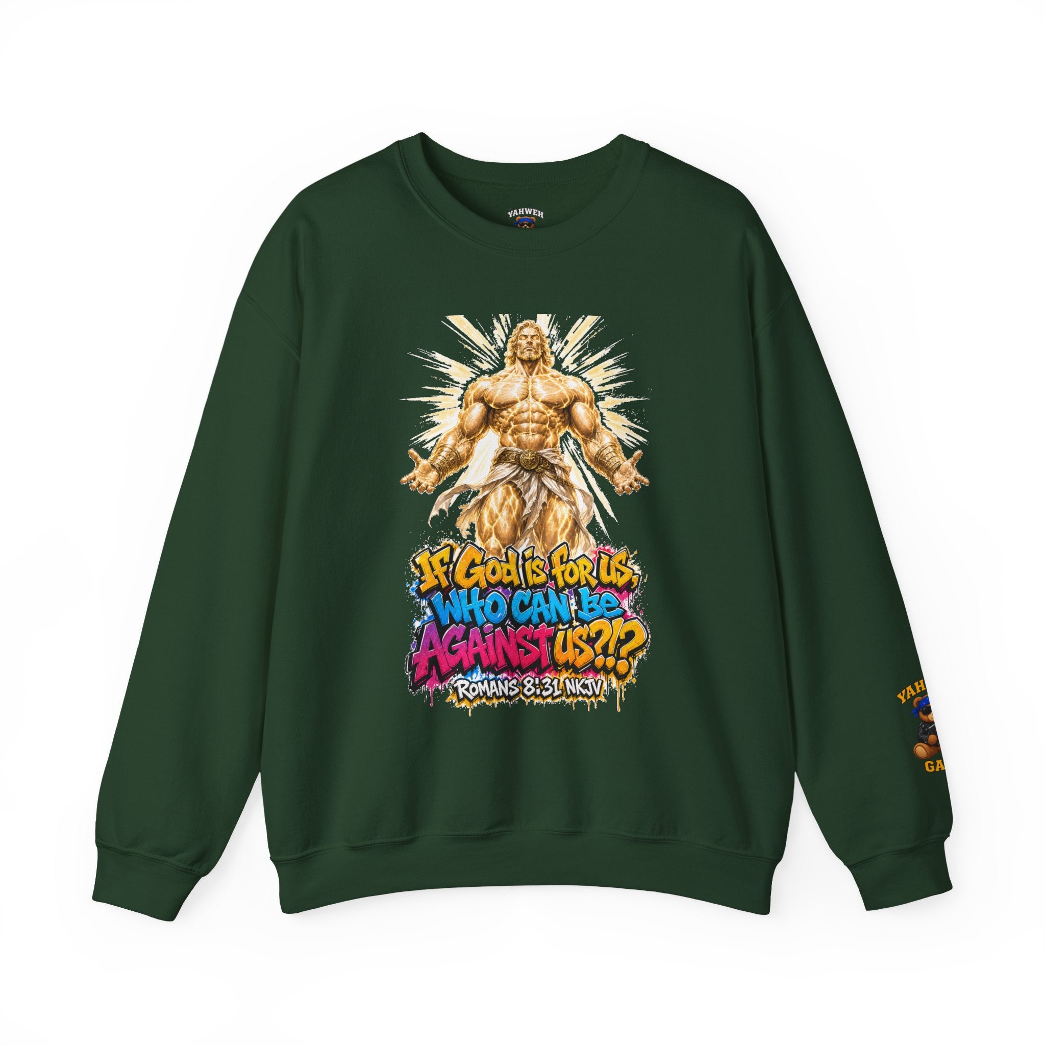 Yahweh Gang "If God before us"  Crewneck sweatshirt