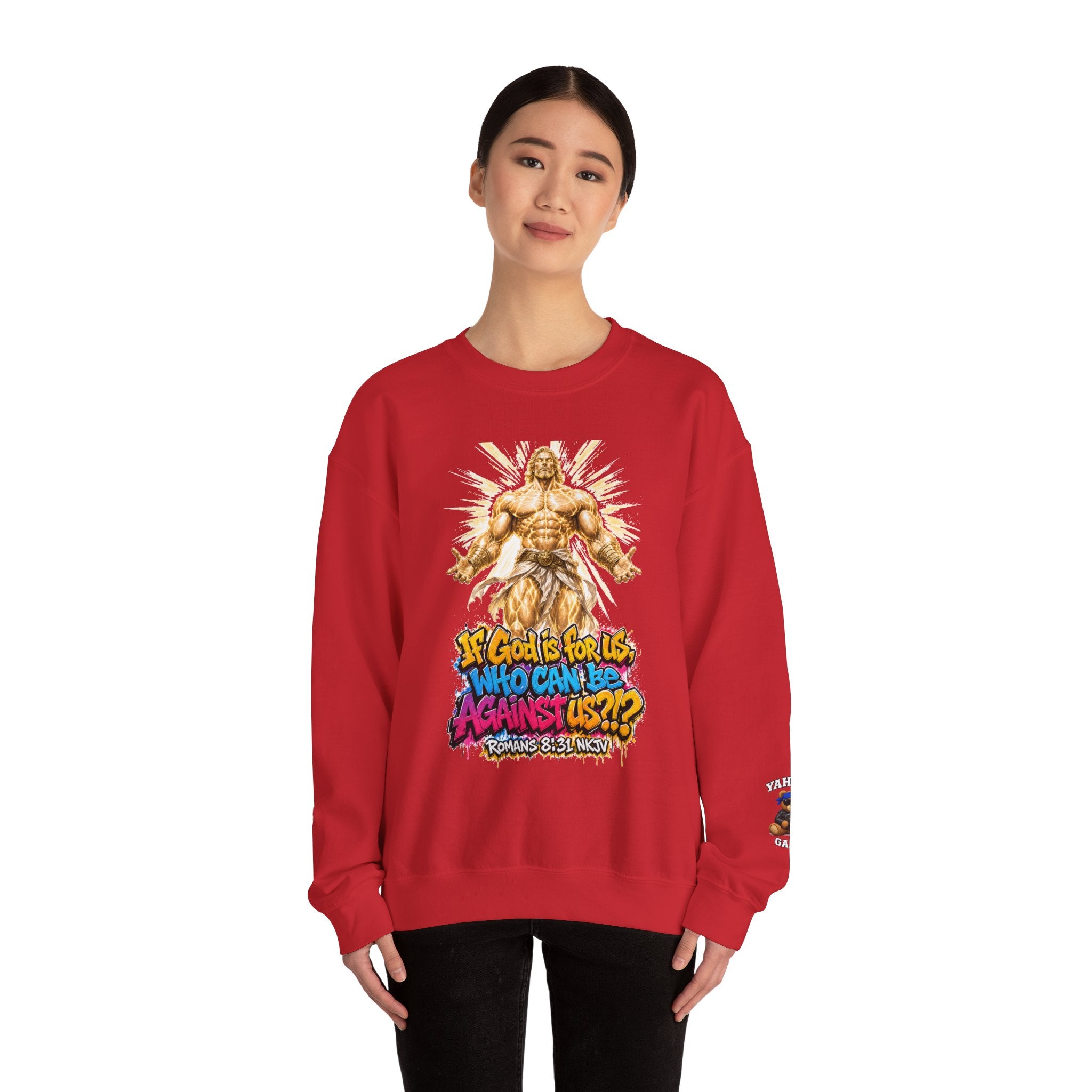 Yahweh Gang "If God before us"  Crewneck sweatshirt