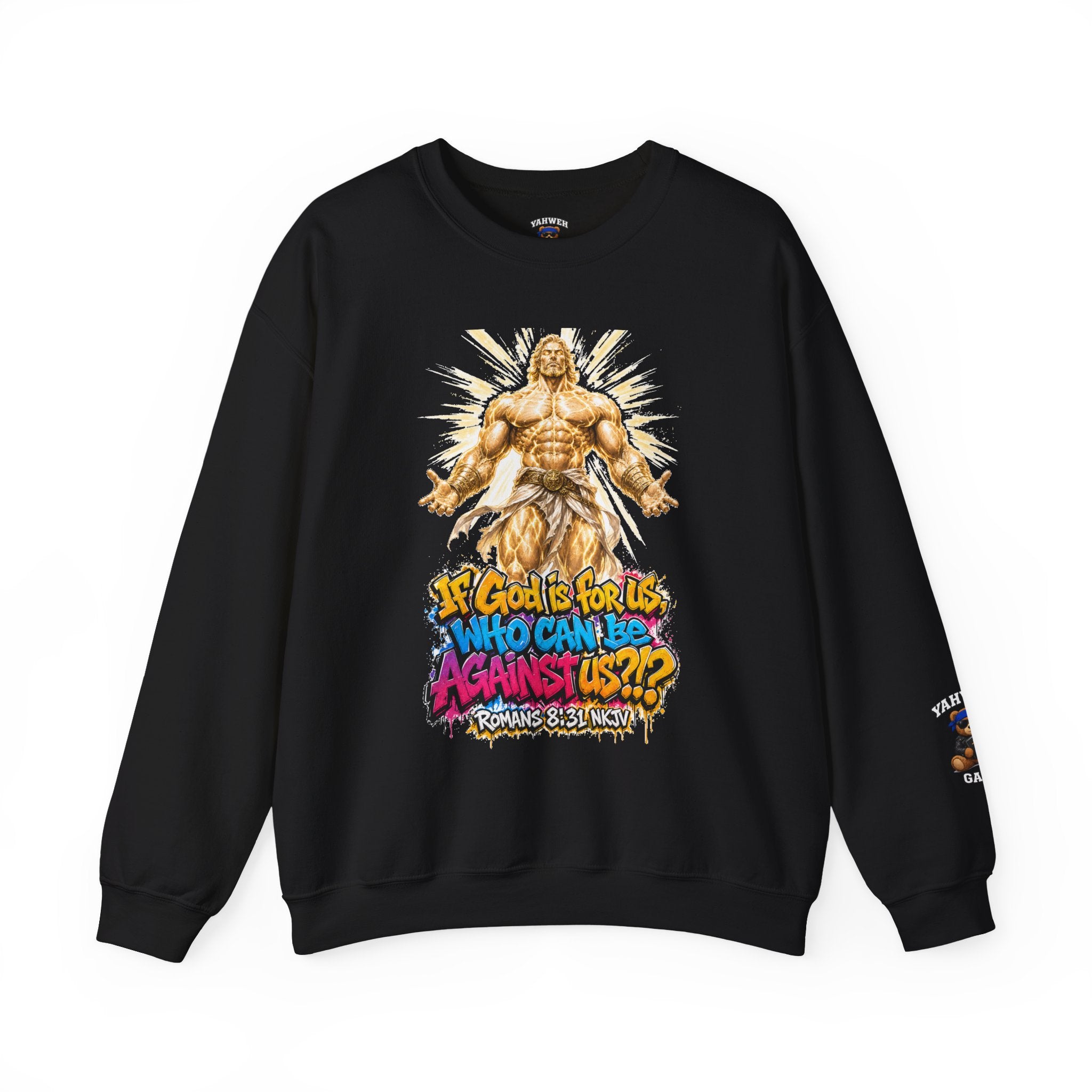 Yahweh Gang "If God before us"  Crewneck sweatshirt