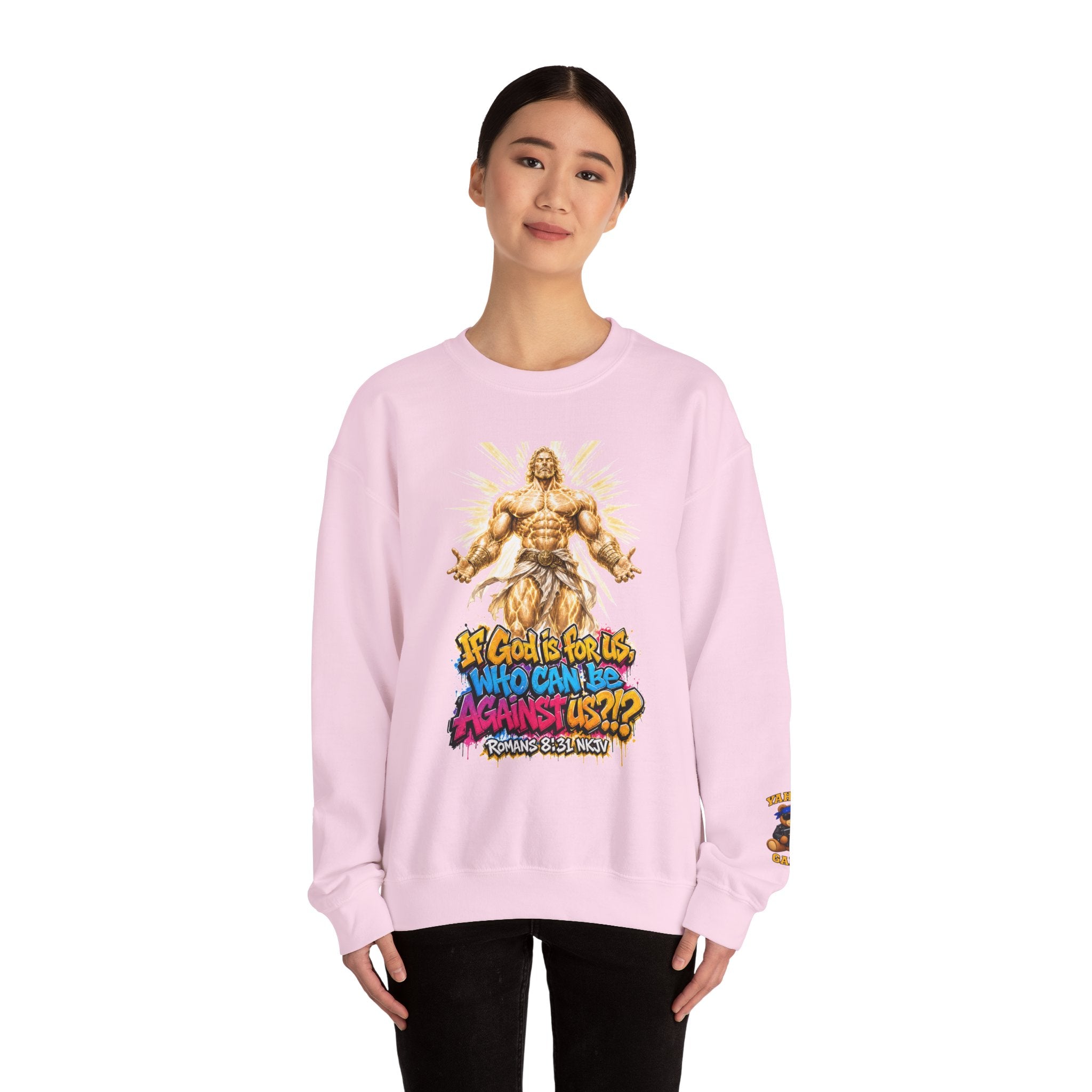 Yahweh Gang "If God before us"  Crewneck sweatshirt