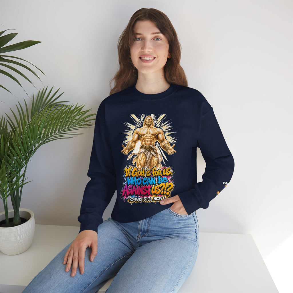 Yahweh Gang "If God before us"  Crewneck sweatshirt
