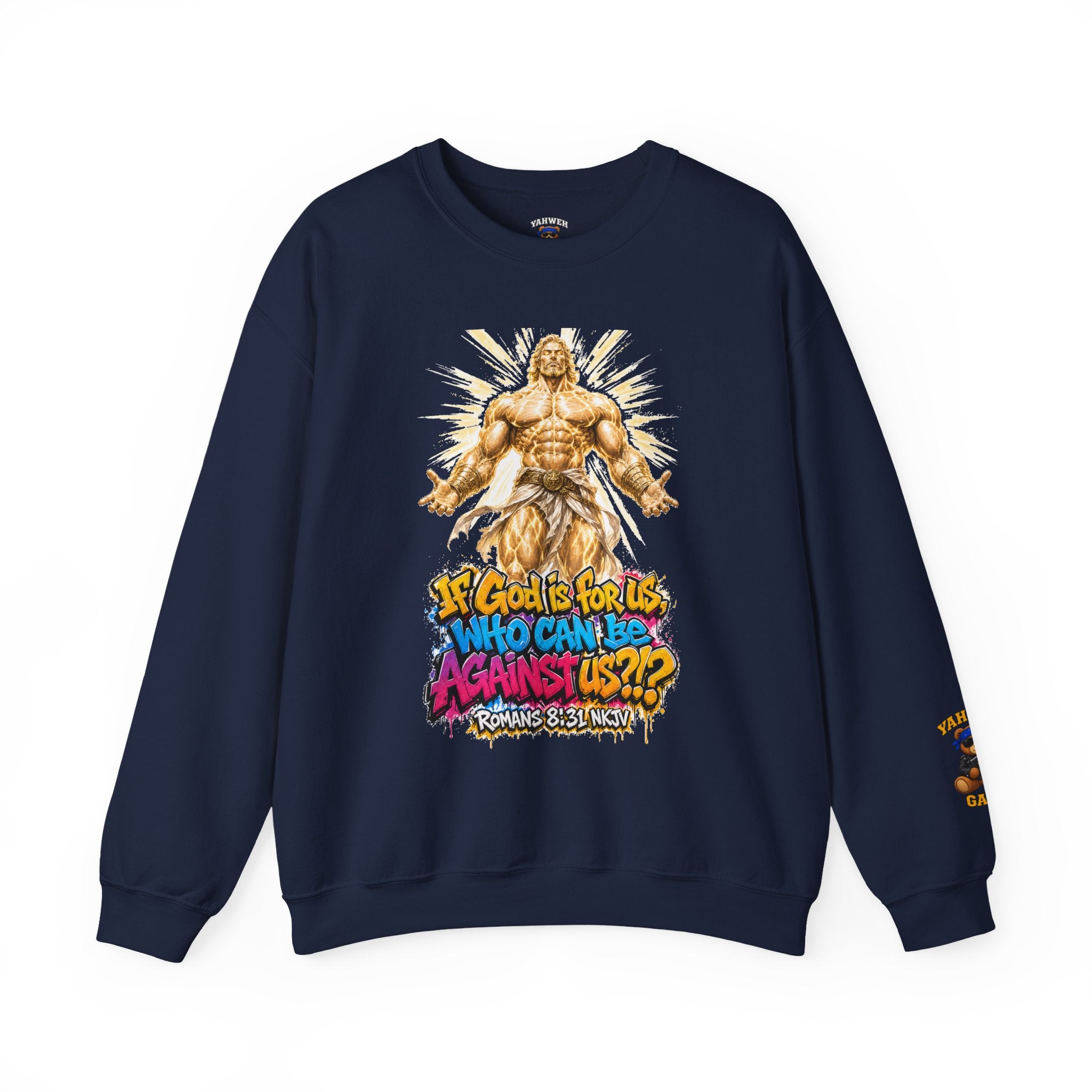 Yahweh Gang "If God before us"  Crewneck sweatshirt