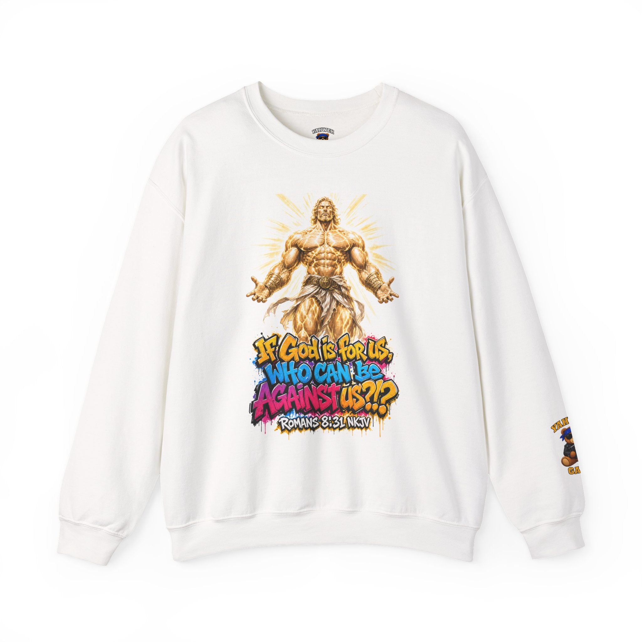 Yahweh Gang "If God before us"  Crewneck sweatshirt