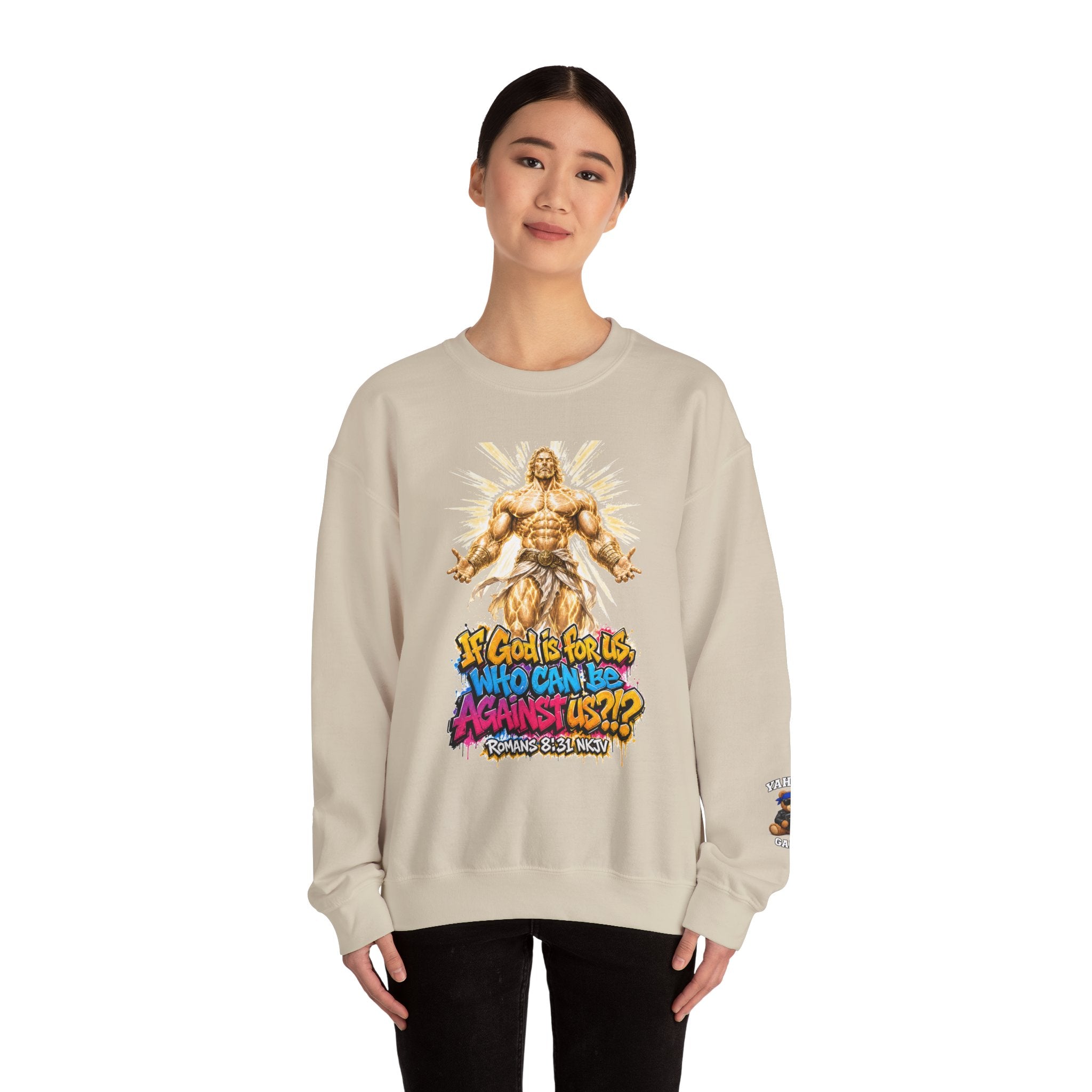 Yahweh Gang "If God before us"  Crewneck sweatshirt
