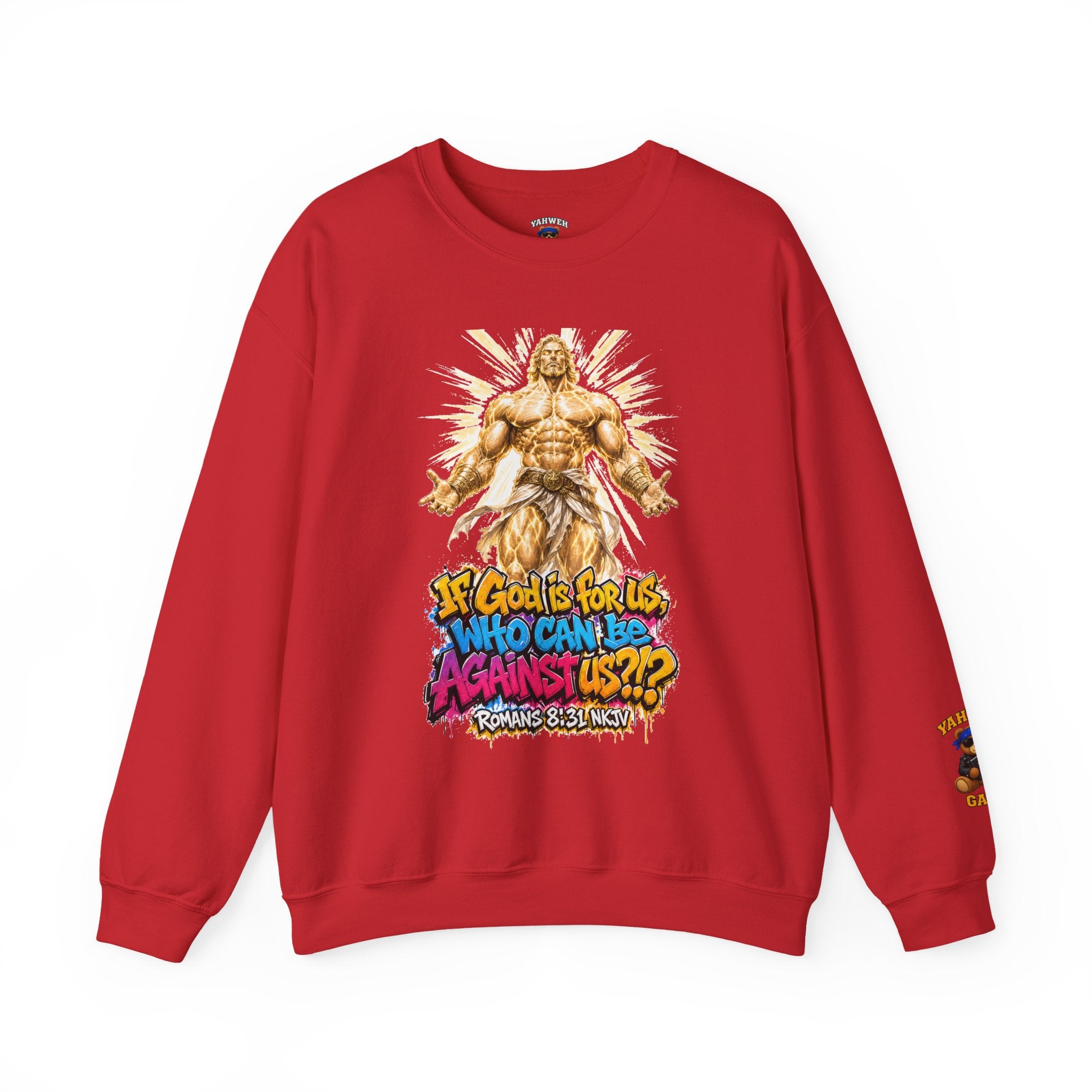 Yahweh Gang "If God before us"  Crewneck sweatshirt