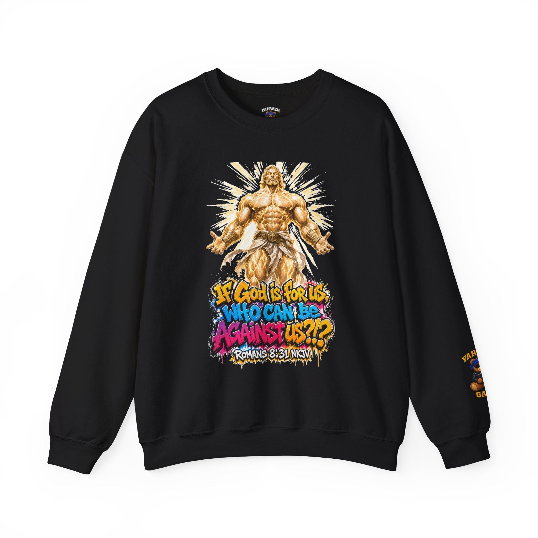 Yahweh Gang "If God before us"  Crewneck sweatshirt