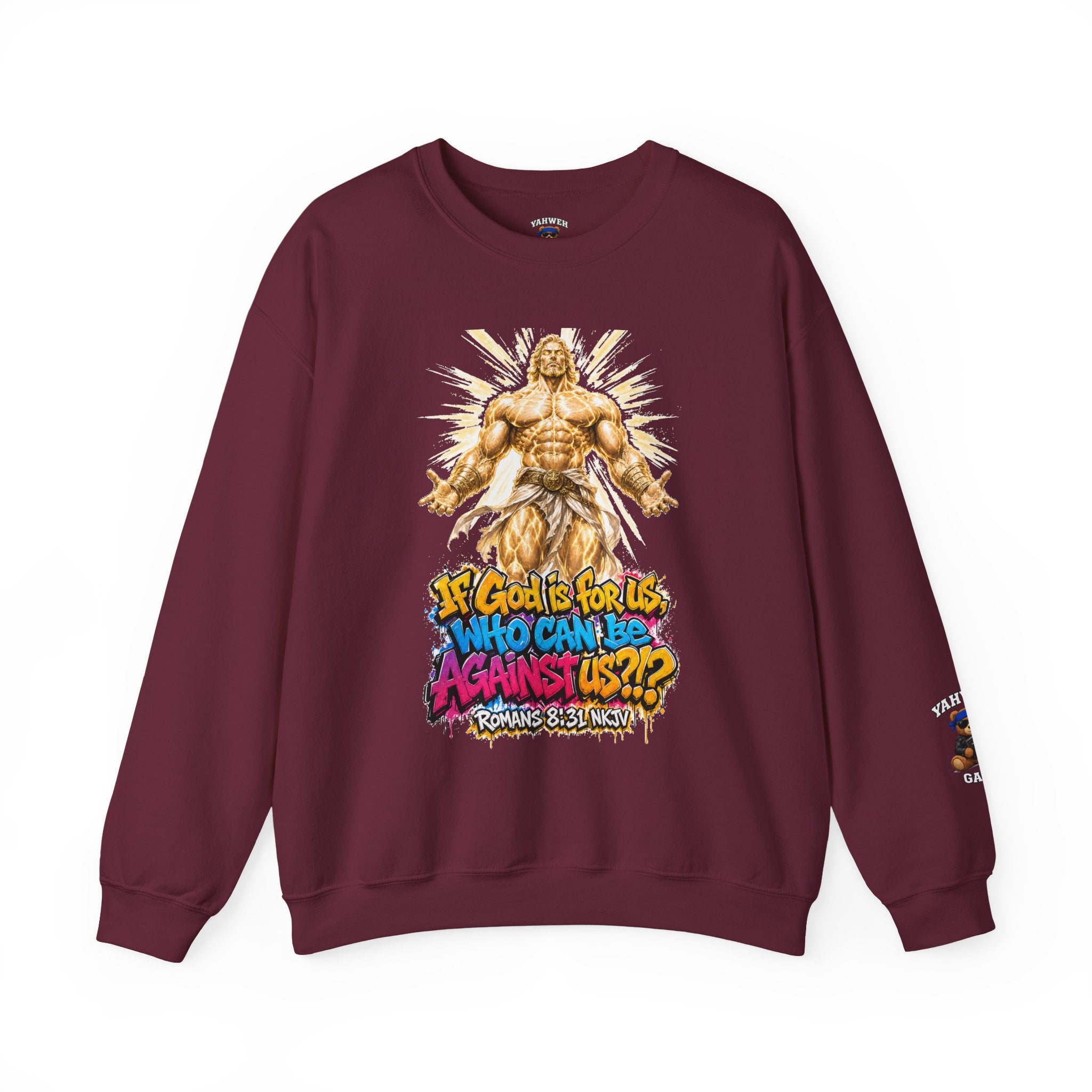 Yahweh Gang "If God before us"  Crewneck sweatshirt