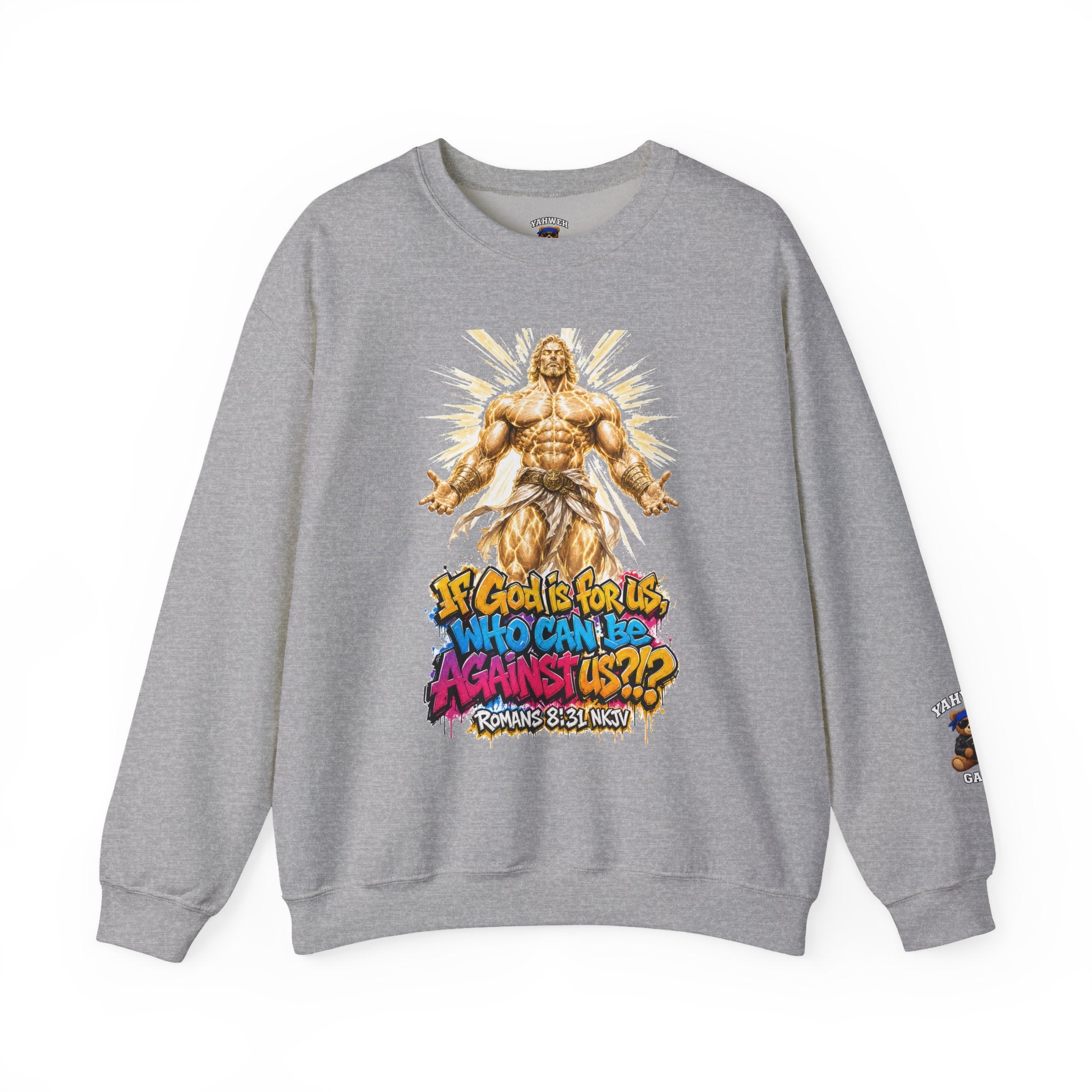 Yahweh Gang "If God before us"  Crewneck sweatshirt