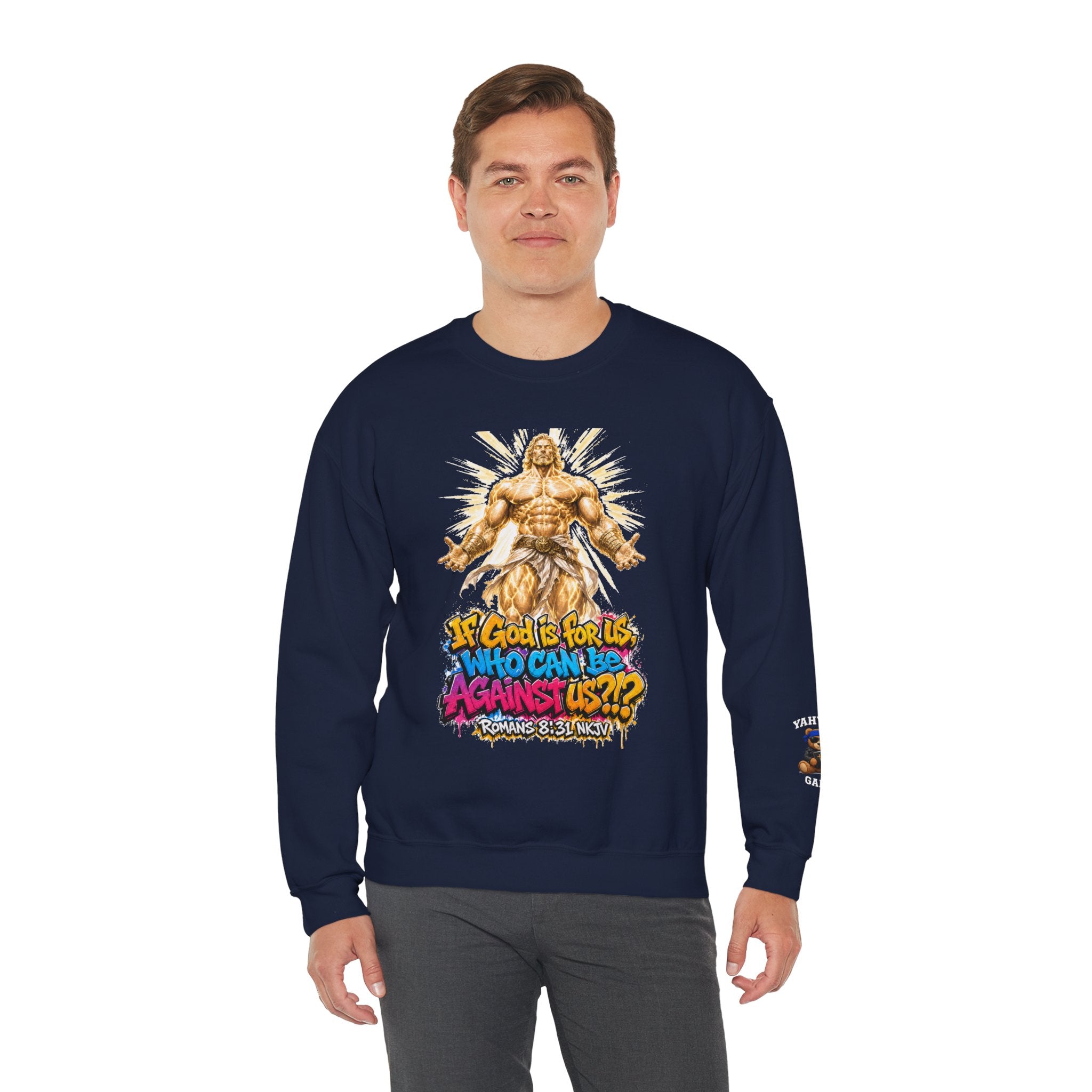 Yahweh Gang "If God before us"  Crewneck sweatshirt