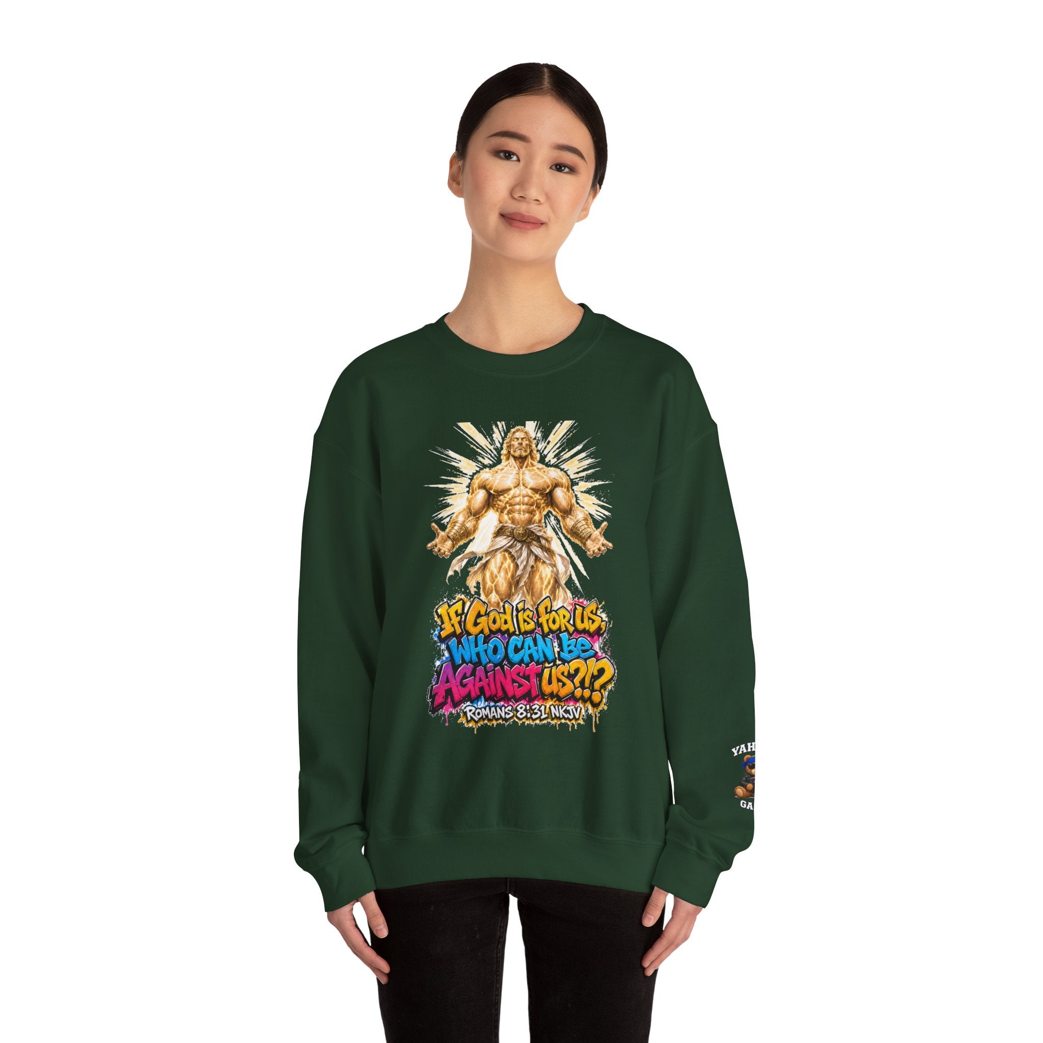 Yahweh Gang "If God before us"  Crewneck sweatshirt